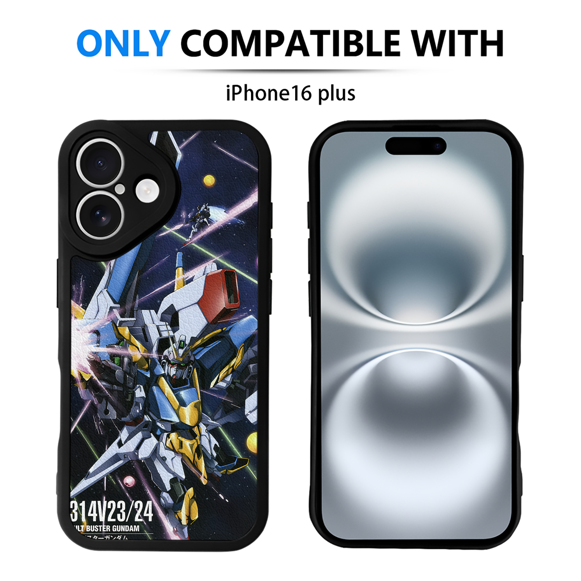 （画像用） 機動戦士ガンダム Mobile Suit Gundam 【iPhone 16シリーズ対応】シリコンスマホケース（レザー調） 材質：シリコン